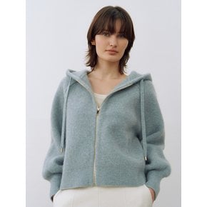 Mohair Hoodie Jacket Mint