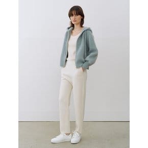 Mohair Hoodie Jacket Mint