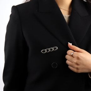 원피스 OPS 홈웨어 치마 허리줄이기 꽈배기 클립 실버