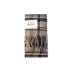 271923 BARBOUR Wool Cashmere Tartan Scarf - Dress Stone (USC0002 TN32) (울 캐시미어 타탄