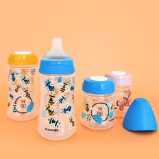 와이드넥 노꼭지 젖병 270ml + 모유촉감젖꼭지(2p)