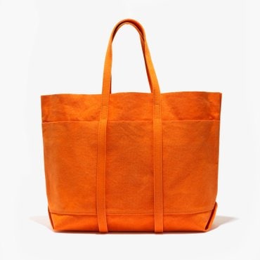 샌프란시스코마켓 /아미아칼바/WASHED CANVAS 6POCKETS TOTE (M)/캔버스 도트백/오렌지/카키/블루/ ACE1M80000