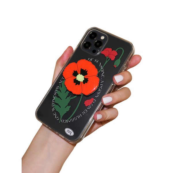 poppy flower case
