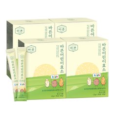 바른 어린이 효소 곡물 발효 유산균 1.5g x 30포, 4박스