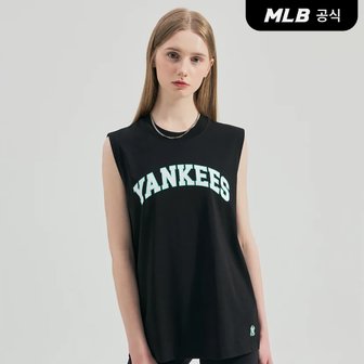 MLB [코리아공식] 바시티 쿨 테크 나시 티셔츠 NY (Black)