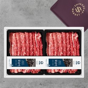 [배송마감_9/28일이후 순차배송]미국산SWIFT블랙앵거스 LA꽃갈비세트 4.0kg/678 초이스등급_신세계보냉가방