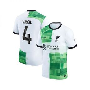 맨즈 Virgil van Dijk 화이트 리버풀 2023/24 어웨이 Replica 플레이어 저지 - 화이트 86