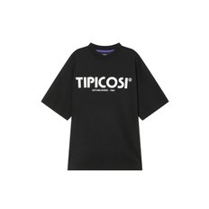 [23SS] [BASIC] 블랙 에센셜 로고 반팔 티셔츠 CSTS3E001BK