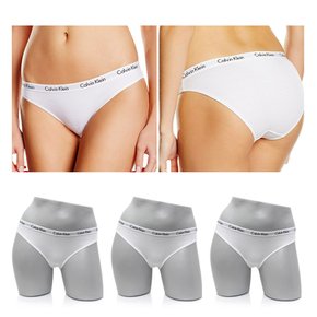 CK 여성 삼각팬티 QD3588 WHITE 3PACK SET