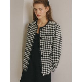 HOUND-TOOTH CHECK JACKET