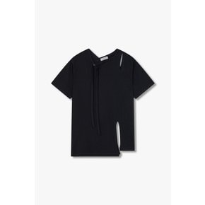 [HOMME] 슬릿 디테일 숏 슬리브 티셔츠 (6625120003)