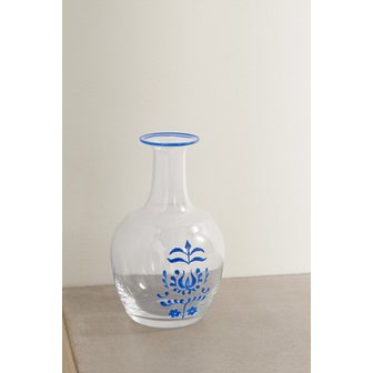 CABANA Aerin Painted Glass Carafe 화이트 33258524072665983