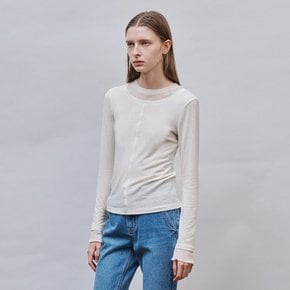 LAYERED T-SHIRT_Cream