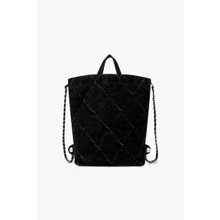 GCUT 퀼티드 벨벳 데님 백 7214380101199