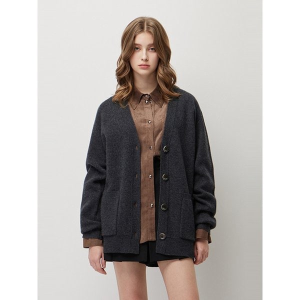 캐시미어 블렌드 이중지 니트 가디건_SAKC31561CG