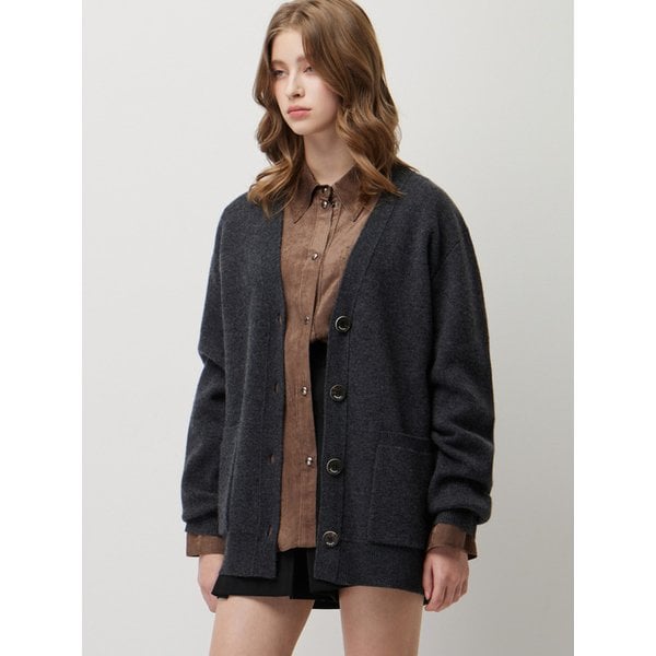 캐시미어 블렌드 이중지 니트 가디건_SAKC31561CG