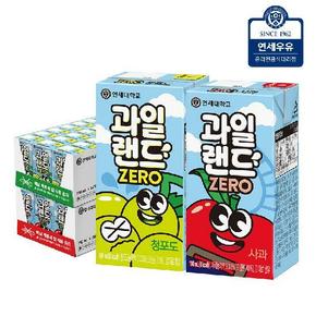 [G] 연세유업 과일랜드 zero 사과 청포도 48팩