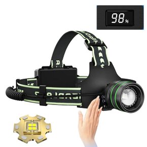 LED 충전식 줌 해루질 낚시 센서 등산 랜턴 헤드랜턴 (WCC493F)