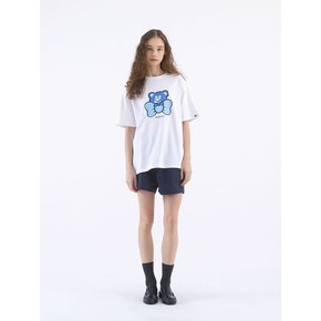 Ribbon BadBear Tee White