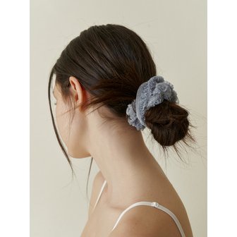 카인더베이비 lace flower pop scrunch (indi blue)