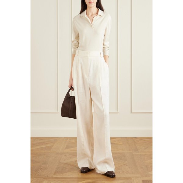 로저 리넨 울 블렌드 와이드 팬츠 46376663162953737