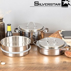 [BIZ][SILVERSTAR] 실버스타 오아이씨 통오중 인덕션IH 스텐냄비 5p세트