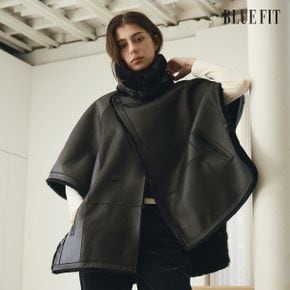 [론칭가 109만원→10만원↓] 블루핏X로보 스페인 라도마 케이프 무스탕 (리버시블)