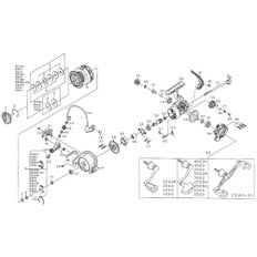 다이와(DAIWA) 16 2000 (2-6) 6 128A19 00050509128A19  정품 부품 크레스트 스풀 부품 번호