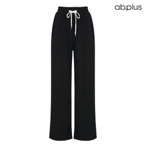 [ab.plus] 밴딩 리본끈 디테일 포켓 와이드 팬츠 (LSZ3MP31A)