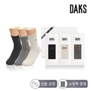 닥스 닥스양말 숙녀 면중목 무지롤탑 3족세트 DK24445