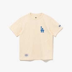 [키즈] MLB LA 다저스 홈 치어링 아이스크림 티셔츠 펄드 아이보리
