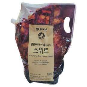 칼다스 아메리카노 스위트 2100ml x 6개/1box 대용량 파우치커피 사무실