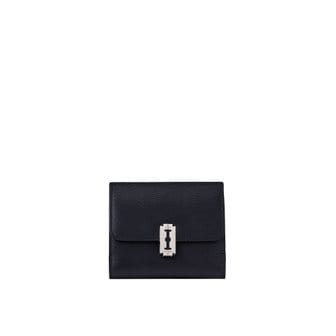 분크 [NEW] Magpie Flap Half Wallet (맥파이 플랩 반지갑) Black_VQB4-1WM260-1BKXX