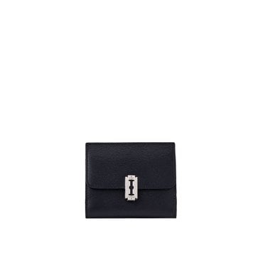 분크 [NEW] Magpie Flap Half Wallet (맥파이 플랩 반지갑) Black_VQB4-1WM260-1BKXX