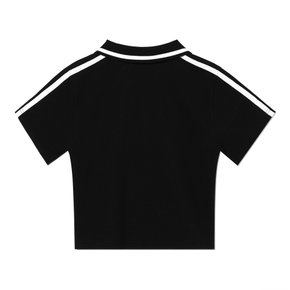 BOLD LOGO CROP PK T-SHIRT_BLACK