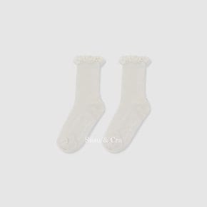딜리스 레이스 양말 ㅡ 크림