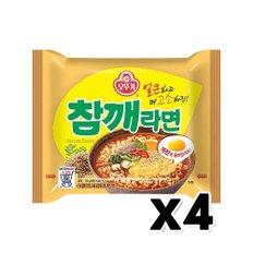 오뚜기 참깨라면 봉지라면 115g x 4개