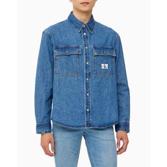 Calvin Klein Jeans 남성 릴렉스핏 데님 셔츠(J325545)
