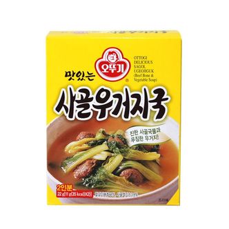 제이큐 맛있는 오뚜기 간편요리 사골우거지국22g X ( 3매입 )