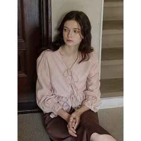 [24FW] Ella Ribbon Pink blouse