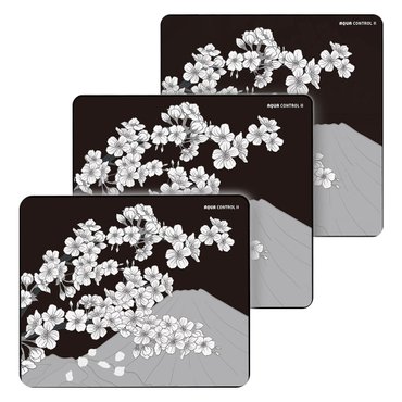  X-raypad 아쿠아컨트롤2 사쿠라 에디션 마우스패드 나이트 블랙 360*300 라지