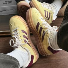 아디다스 가젤 볼드 올모스트 옐로우 마룬 IF5937
