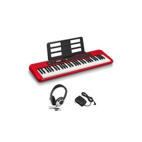 CASIO CT-S200 RD 헤드폰 세트 61 건반 Casiotone 키보드 전자 피아노