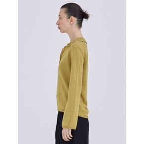 Linen Knit Top_Olive