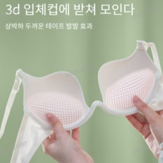 게스 언더웨어 오리지널 로고 밴딩 아이보리 브라 팬티 세트