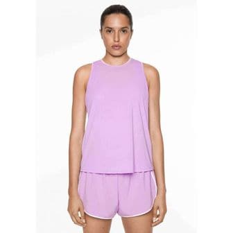 이스퀘어 5003120 OYSHO SLEEVELESS TECHNICAL WITH OPEN BACK - Top light pink