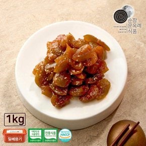 순창문옥례식품 명인 고추장 매실장아찌 1kg 밀폐용기