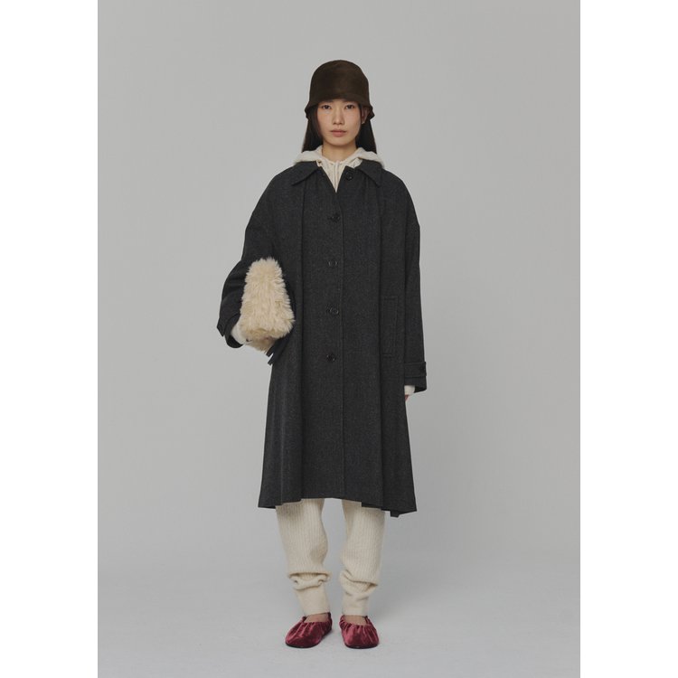 【AMOMENTO】24fw HERRINGBONE SHIRRING COAT 아모멘토 24FW HERRINGBONE SHIRRING COAT - SSG.COM