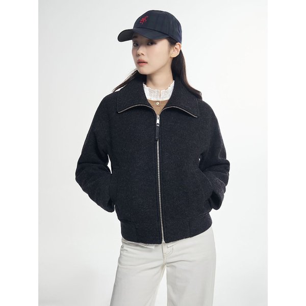 울저지 집업 아우터형 코트  애쉬 (BF5X30C034)