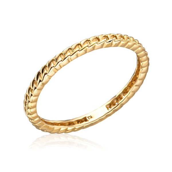 [모룬] 14K 볼륨 올라운딩 커브 체인 반지 MOR40269